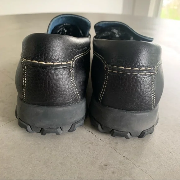 Cole Haan Meribel Black Leather Comfort Moccasin Loafers Orthopedic Chunky - Picture 3 of 6